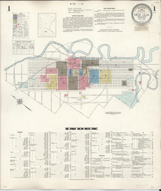 Sanborn Fire Insurance Map from New Ulm, Brown County, Minnesota. (1946) – Map View