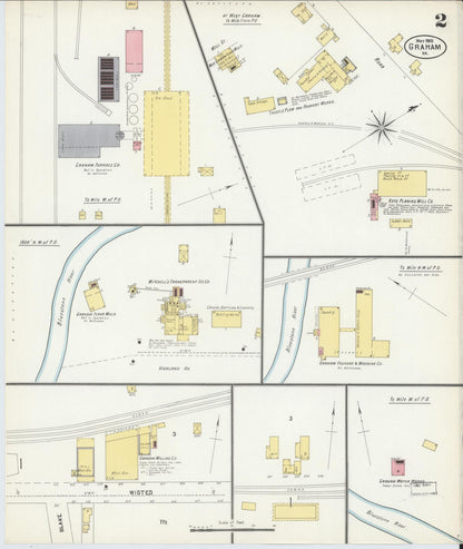 Sanborn Fire Insurance Map from Graham, Tazewell County, Virginia (1903), Sheet #0002 - Complete Map Set gallery image, historic Sanborn map, vintage wall art, Virginia Virginia