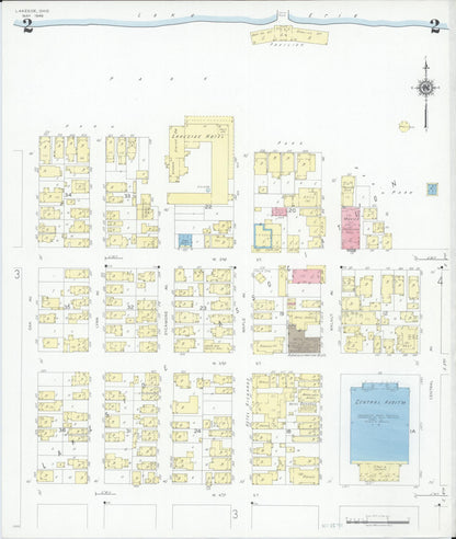Sanborn Fire Insurance Map from Lakeside, Ottawa County, Ohio (1946), Sheet #0002 - Historic Sanborn Fire Insurance Map Print, vintage old map wall art, antique decor, genealogy gift, Ohio Ohio map