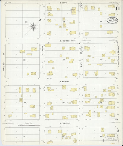 Sanborn Fire Insurance Map from Lake City, Wabasha County, Minnesota (1909), Sheet #0011 - Complete Map Set gallery image, historic Sanborn map, vintage wall art, Minnesota Minnesota