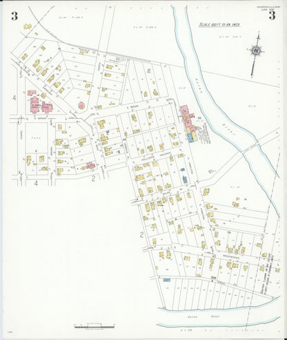 Sanborn Fire Insurance Map from Monroeville, Huron County, Ohio (1939), Sheet #0003 - Complete Map Set gallery image, historic Sanborn map, vintage wall art, Ohio Ohio