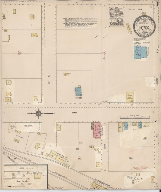 Sanborn Fire Insurance Map from Victor, Teton County, Idaho. (1929) – Historic Sanborn Fire Insurance Map Print