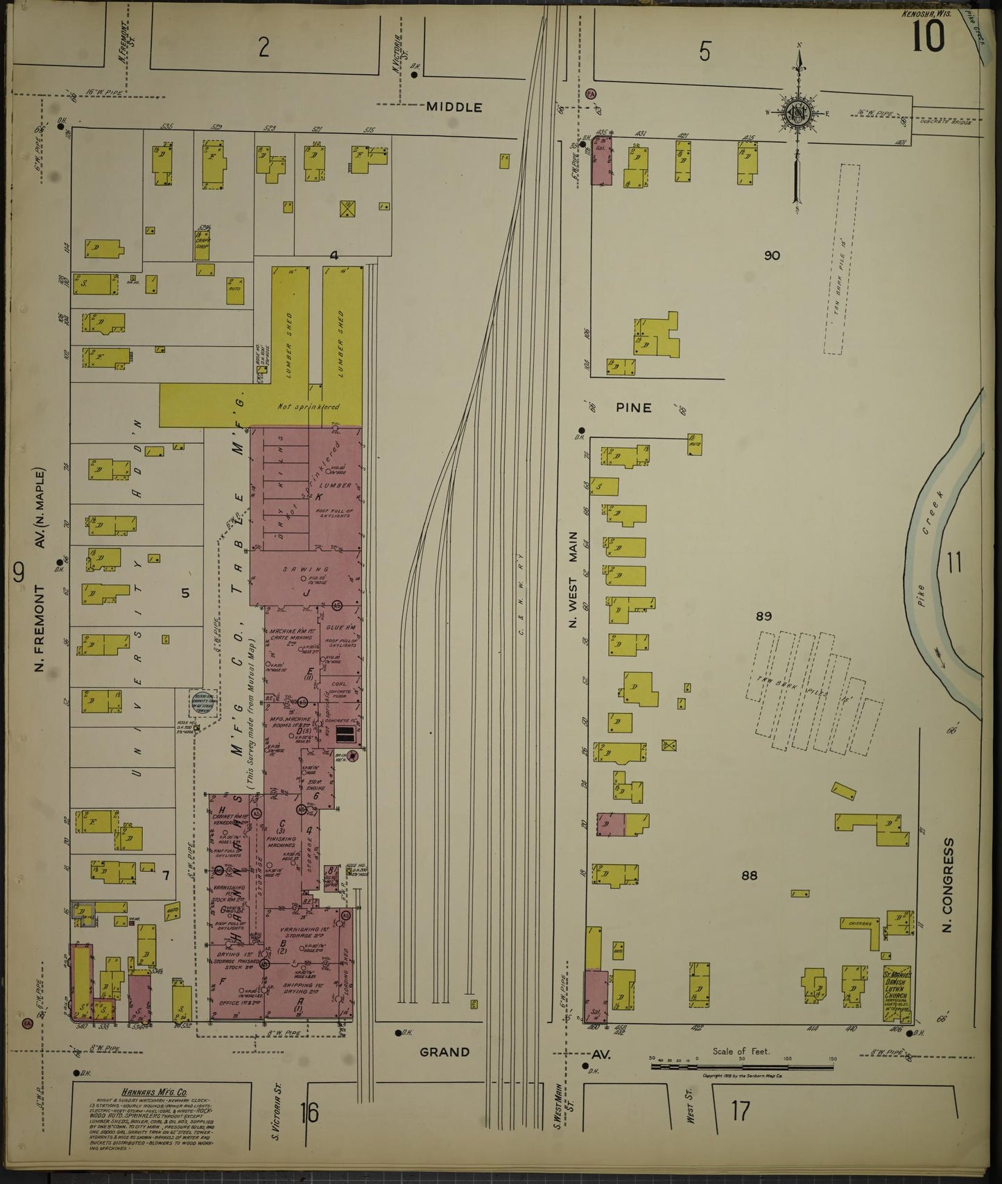 Sanborn Fire Insurance Map from Kenosha, Kenosha County, Wisconsin. (1918), Sheet 14