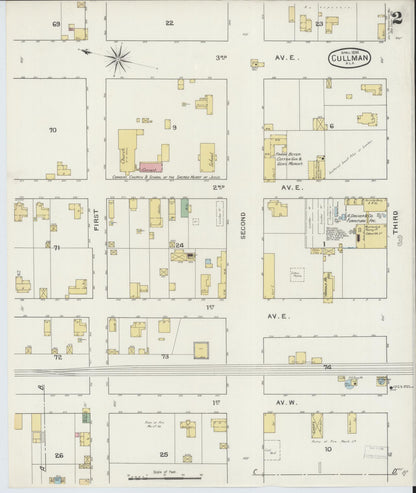 Sanborn Fire Insurance Map from Cullman, Cullman County, Alabama (1894), Sheet #0002 - Complete Map Set gallery image, historic Sanborn map, vintage wall art, Alabama Alabama