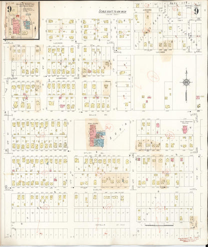 Sanborn Fire Insurance Map from Perry, Dallas County, Iowa (1947), Sheet #0009 - Historic Sanborn Fire Insurance Map Print