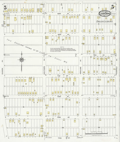 Sanborn Fire Insurance Map from Cedar Grove, Caddo Parish, Louisiana (1924), Sheet #0005 - Complete Map Set gallery image, historic Sanborn map, vintage wall art, Louisiana Louisiana