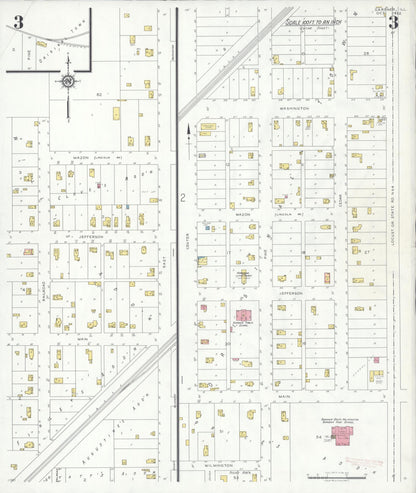 Sanborn Fire Insurance Map from Gardner, Grundy County, Illinois (1932), Sheet #0003 - Complete Map Set gallery image, historic Sanborn map, vintage wall art, Illinois Illinois