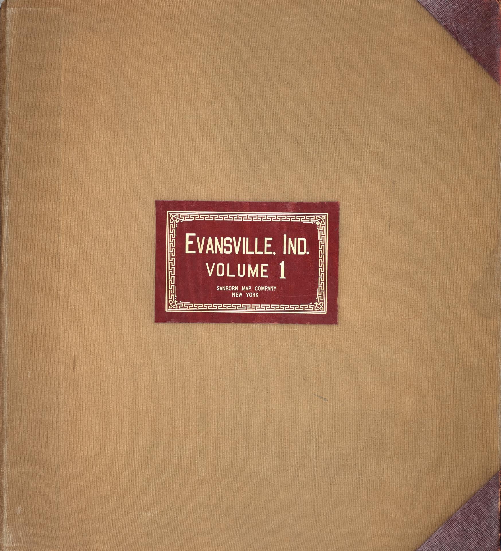 Sanborn Fire Insurance Map from Evansville, Vanderburgh County, Indiana (1962), Sheet #0001 - Historic Sanborn Fire Insurance Map Print, vintage old map wall art, antique decor, genealogy gift, Indiana Indiana map