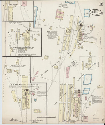 Sanborn Fire Insurance Map from Leadville, Lake County, Colorado (1886), Sheet #0016 - Complete Map Set gallery image, historic Sanborn map, vintage wall art, Colorado Colorado
