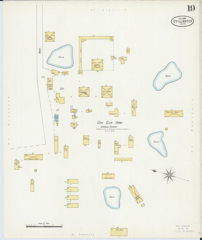 Sanborn Fire Insurance Map from Stillwater, Washington County, Minnesota (1898), Sheet #0019 - Historic Sanborn Fire Insurance Map Print, vintage old map wall art, antique decor, genealogy gift, Minnesota Minnesota map