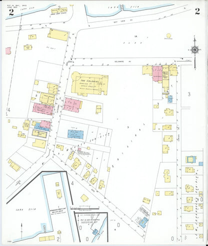 Sanborn Fire Insurance Map from Put-in-bay, Ottawa County, Ohio (1950), Sheet #0002 - Complete Map Set gallery image, historic Sanborn map, vintage wall art, Ohio Ohio