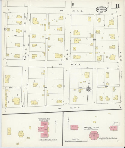 Sanborn Fire Insurance Map from Ardmore, Carter County, Oklahoma (1913), Sheet #0011 - Complete Map Set gallery image, historic Sanborn map, vintage wall art, Oklahoma Oklahoma