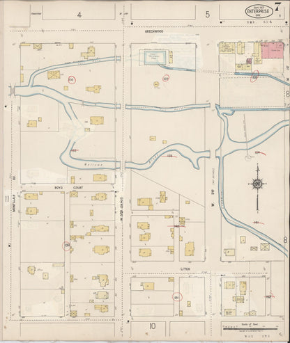 Sanborn Fire Insurance Map from Enterprise, Wallowa County, Oregon (1941), Sheet #0007 - Complete Map Set gallery image, historic Sanborn map, vintage wall art, Oregon Oregon