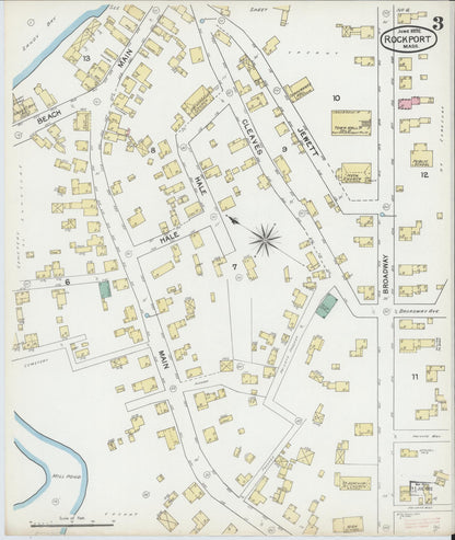 Sanborn Fire Insurance Map from Rockport, Essex County, Massachusetts (1892), Sheet #0003 - Complete Map Set gallery image, historic Sanborn map, vintage wall art, Massachusetts Massachusetts
