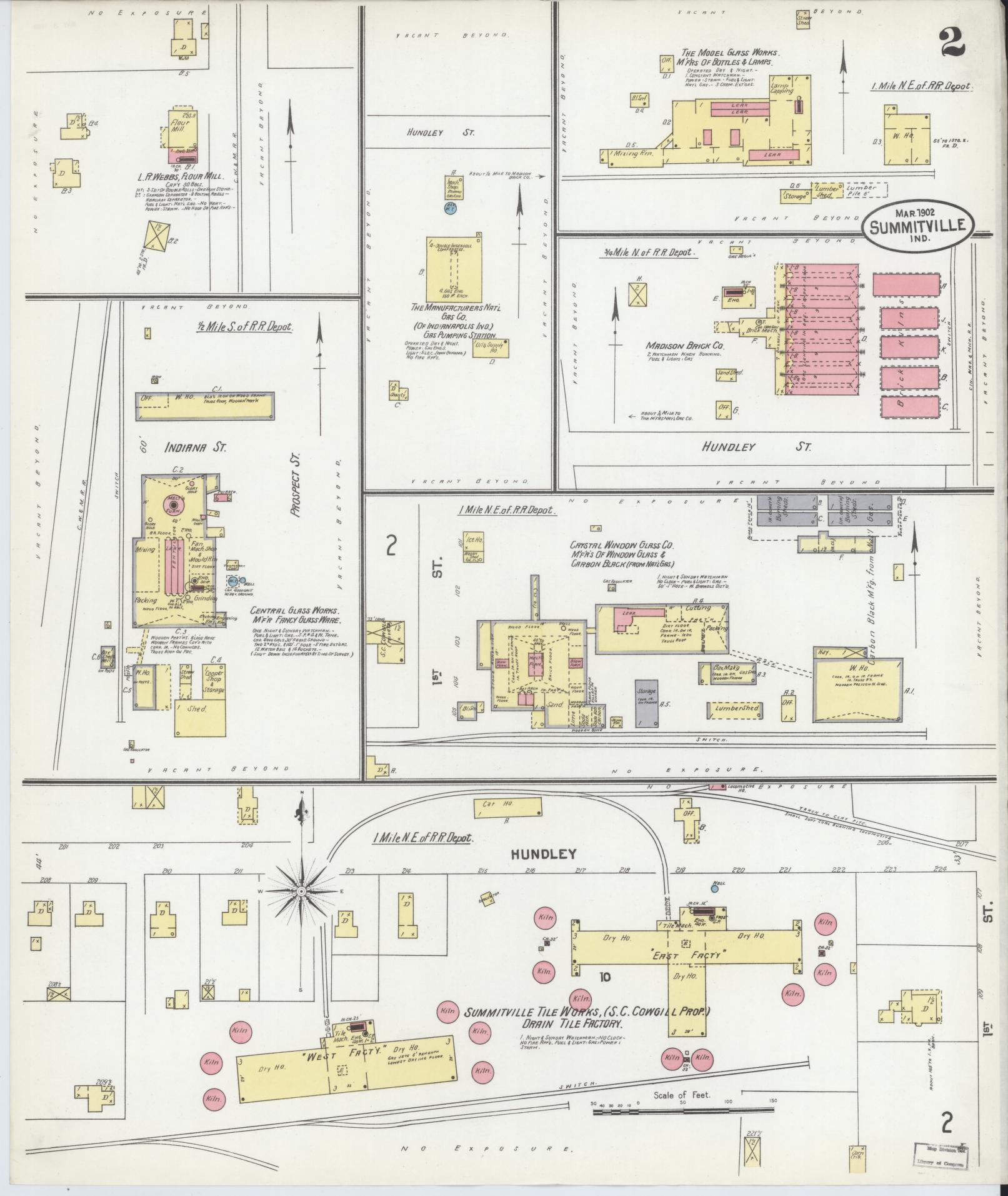 Sanborn Fire Insurance Map from Summitville, Madison County, Indiana (1902), Sheet #0002 - Complete Map Set gallery image, historic Sanborn map, vintage wall art, Indiana Indiana