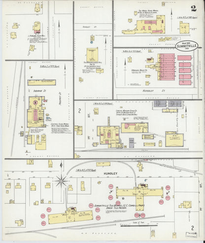 Sanborn Fire Insurance Map from Summitville, Madison County, Indiana (1902), Sheet #0002 - Complete Map Set gallery image, historic Sanborn map, vintage wall art, Indiana Indiana