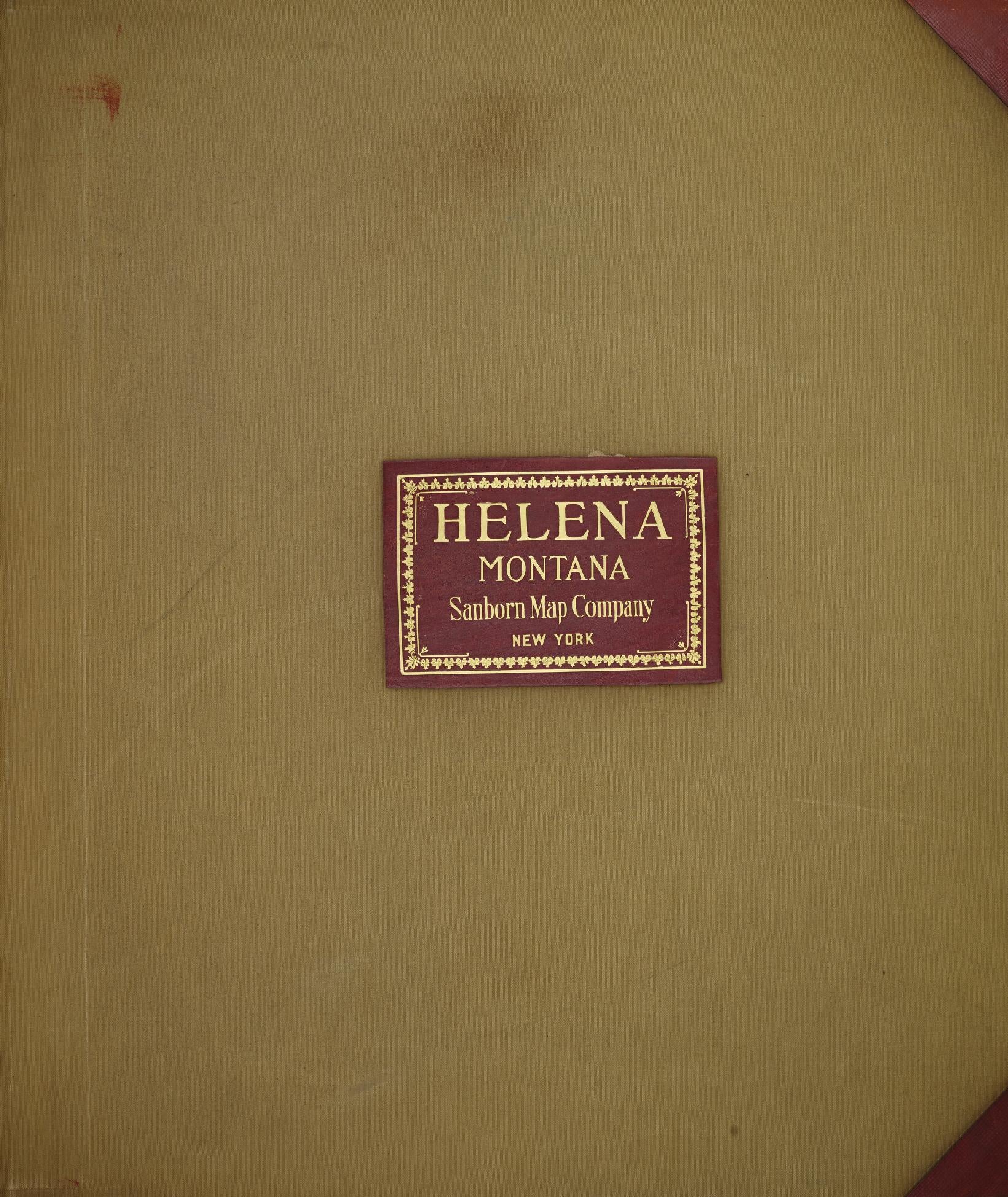 Sanborn Fire Insurance Map from Helena, Lewis and Clark County, Montana (1951), Sheet #0001 - Historic Sanborn Fire Insurance Map Print, vintage old map wall art, antique decor, genealogy gift, Montana Montana map