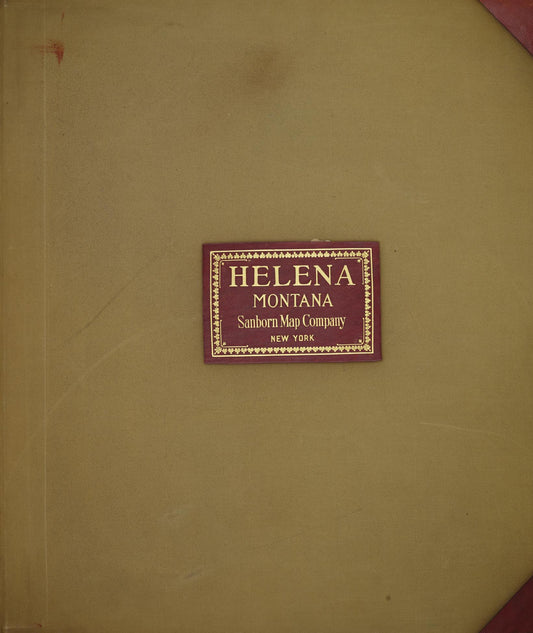 Sanborn Fire Insurance Map from Helena, Lewis and Clark County, Montana (1951), Sheet #0001 - Historic Sanborn Fire Insurance Map Print, vintage old map wall art, antique decor, genealogy gift, Montana Montana map