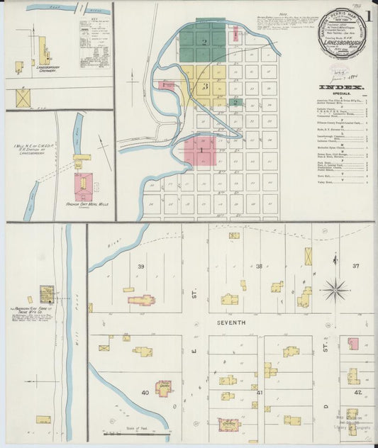 Sanborn Fire Insurance Map from Lanesboro, Fillmore County, Minnesota. (1894) – Map View