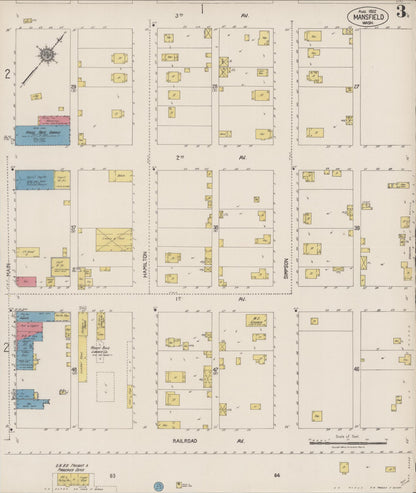Sanborn Fire Insurance Map from Mansfield, Douglas County, Washington (1922), Sheet #0003 - Complete Map Set gallery image, historic Sanborn map, vintage wall art, Washington Washington