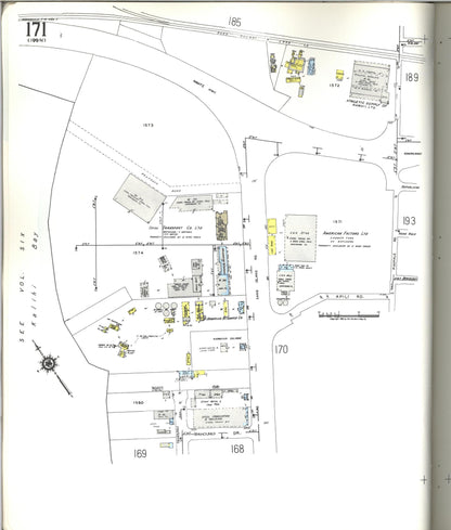 Sanborn Fire Insurance Map from Honolulu, Oahu County, Hawaii (1955), Sheet #0171 - Historic Sanborn Fire Insurance Map Print