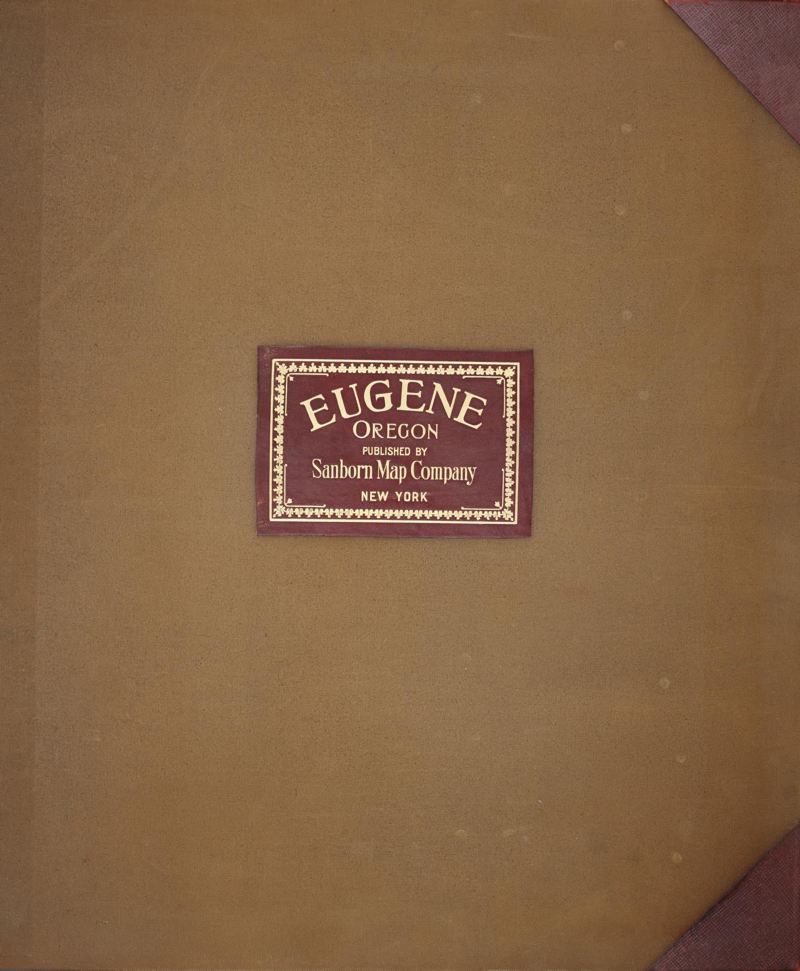 Sanborn Fire Insurance Map from Eugene, Lane County, Oregon (1962), Sheet #0001 - Historic Sanborn Fire Insurance Map Print, vintage old map wall art, antique decor, genealogy gift, Oregon Oregon map