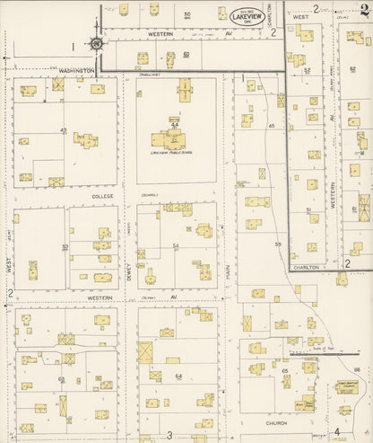 Sanborn Fire Insurance Map from Lakeview, Lake County, Oregon (1913), Sheet #0002 - Complete Map Set gallery image, historic Sanborn map, vintage wall art, Oregon Oregon