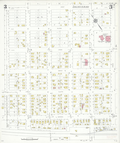 Sanborn Fire Insurance Map from Wisner, Cuming County, Nebraska (1937), Sheet #0003 - Complete Map Set gallery image, historic Sanborn map, vintage wall art, Nebraska Nebraska