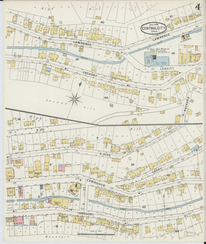 Sanborn Fire Insurance Map from Central City, Gilpin County, Colorado (1895), Sheet #0004 - Complete Map Set gallery image, historic Sanborn map, vintage wall art, Colorado Colorado