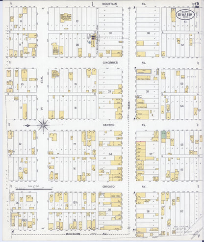 Sanborn Fire Insurance Map from Biwabik, Saint Louis County, Minnesota (1900), Sheet #0002 - Historic Sanborn Fire Insurance Map Print, vintage old map wall art, antique decor, genealogy gift, Minnesota Minnesota map