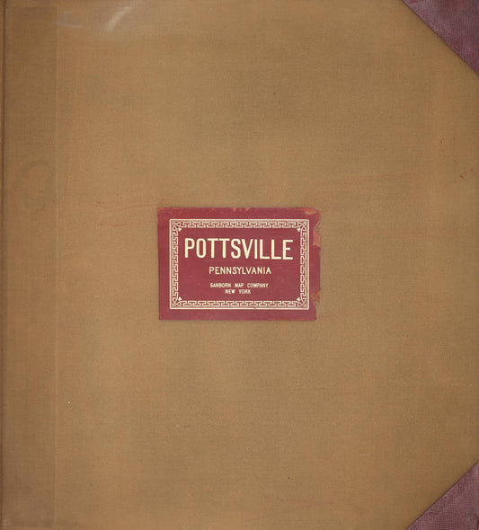 Sanborn Fire Insurance Map from Pottsville, Schuylkill County, Pennsylvania (1950), Sheet #0001 - Historic Sanborn Fire Insurance Map Print, vintage old map wall art, antique decor, genealogy gift, Pennsylvania Pennsylvania map