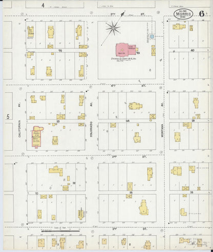 Sanborn Fire Insurance Map from Morris, Stevens County, Minnesota (1902), Sheet #0006 - Complete Map Set gallery image, historic Sanborn map, vintage wall art, Minnesota Minnesota