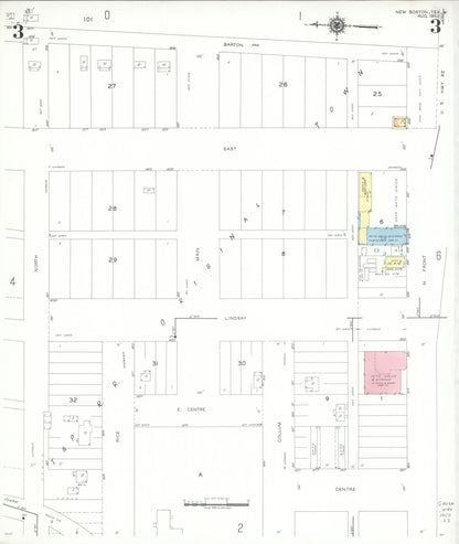 Sanborn Fire Insurance Map from New Boston, Bowie County, Texas (1952), Sheet #0003 - Complete Map Set gallery image, historic Sanborn map, vintage wall art, Texas Texas