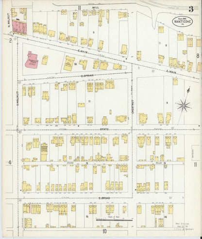 Sanborn Fire Insurance Map from Nanticoke, Luzerne County, Pennsylvania (1903), Sheet #0003 - Complete Map Set gallery image, historic Sanborn map, vintage wall art, Pennsylvania Pennsylvania