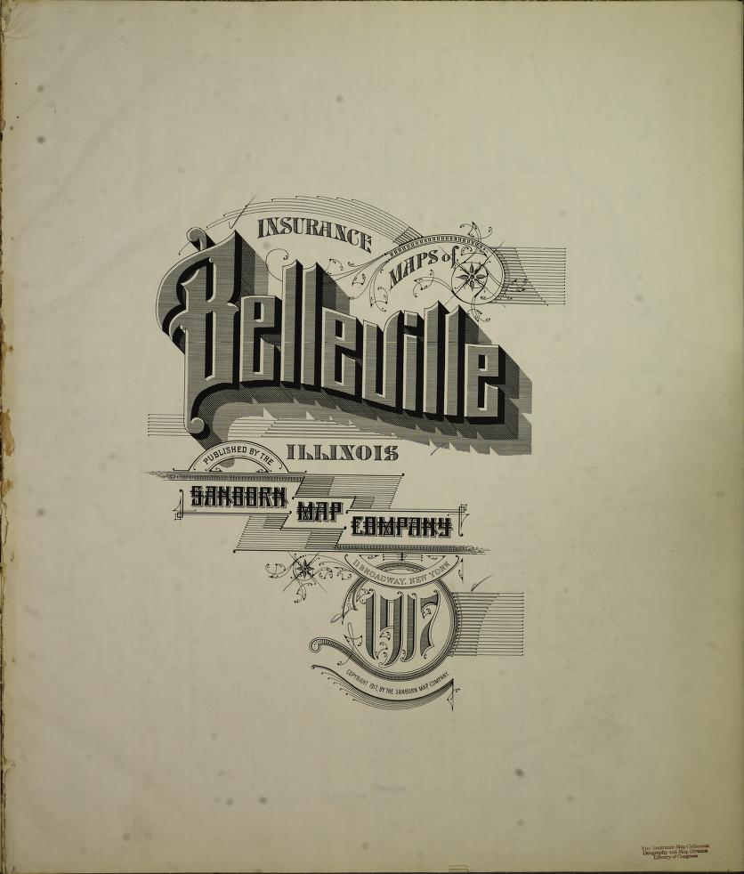 Sanborn Fire Insurance Map from Belleville, Saint Clair County, Illinois. (1917) – Map View