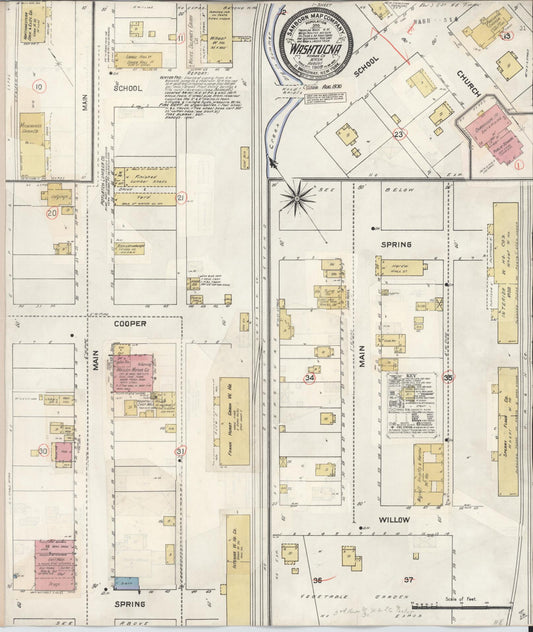 Sanborn Fire Insurance Map from Washtucna, Adams County, Washington (1930), Sheet #0001 - Historic Sanborn Fire Insurance Map Print, vintage old map wall art, antique decor, genealogy gift, Washington Washington map