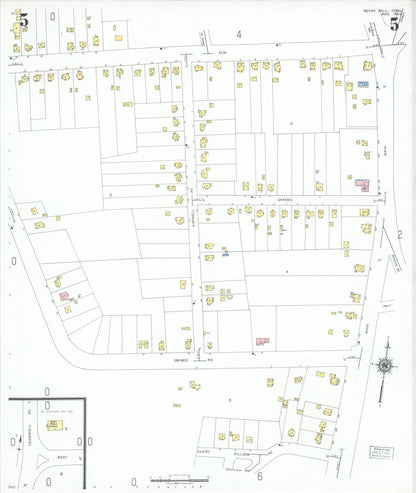 Sanborn Fire Insurance Map from Rocky Hill, Hartford County, Connecticut (1950), Sheet #0005 - Complete Map Set gallery image, historic Sanborn map, vintage wall art, Connecticut Connecticut