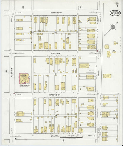 Sanborn Fire Insurance Map from Taylor, Lackawanna County, Pennsylvania (1921), Sheet #0007 - Complete Map Set gallery image, historic Sanborn map, vintage wall art, Pennsylvania Pennsylvania