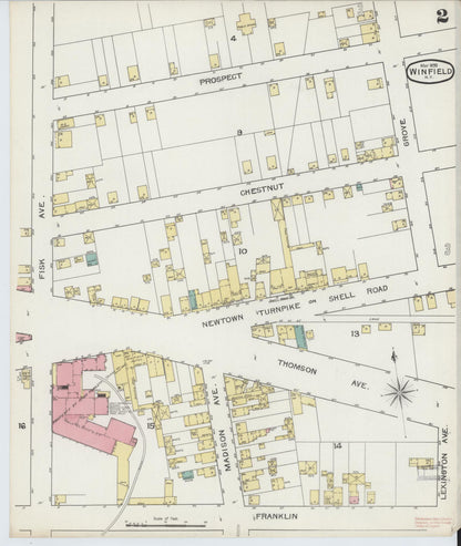 Sanborn Fire Insurance Map from Winfield, Queens County, New York (1893), Sheet #0002 - Complete Map Set gallery image, historic Sanborn map, vintage wall art, New York New York