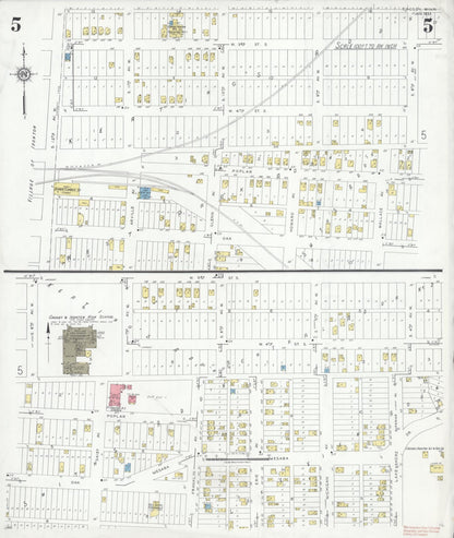 Sanborn Fire Insurance Map from Crosby, Crow Wing County, Minnesota (1935), Sheet #0005 - Complete Map Set gallery image, historic Sanborn map, vintage wall art, Minnesota Minnesota