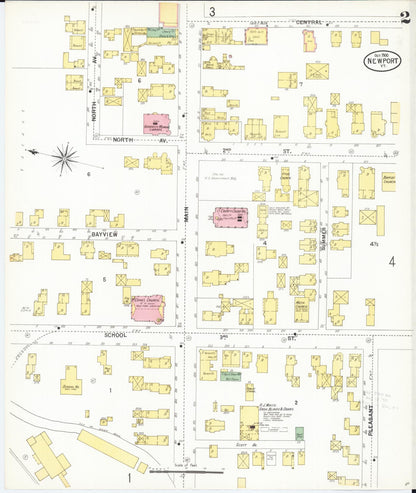 Sanborn Fire Insurance Map from Newport, Orleans County, Vermont (1900), Sheet #0002 - Complete Map Set gallery image, historic Sanborn map, vintage wall art, Vermont Vermont