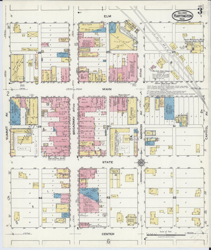 Sanborn Fire Insurance Map from Hartington, Cedar County, Nebraska (1920), Sheet #0003 - Complete Map Set gallery image, historic Sanborn map, vintage wall art, Nebraska Nebraska