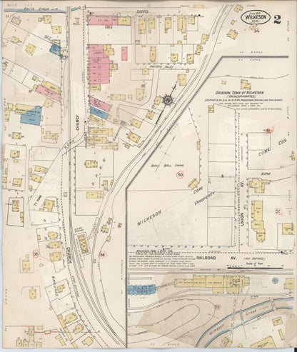 Sanborn Fire Insurance Map from Wilkeson, Pierce County, Washington (1927), Sheet #0002 - Complete Map Set gallery image, historic Sanborn map, vintage wall art, Washington Washington