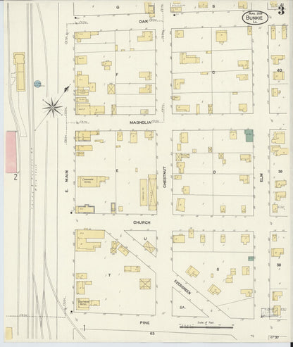 Sanborn Fire Insurance Map from Bunkie, Avoyelles Parish, Louisiana (1909), Sheet #0003 - Complete Map Set gallery image, historic Sanborn map, vintage wall art, Louisiana Louisiana