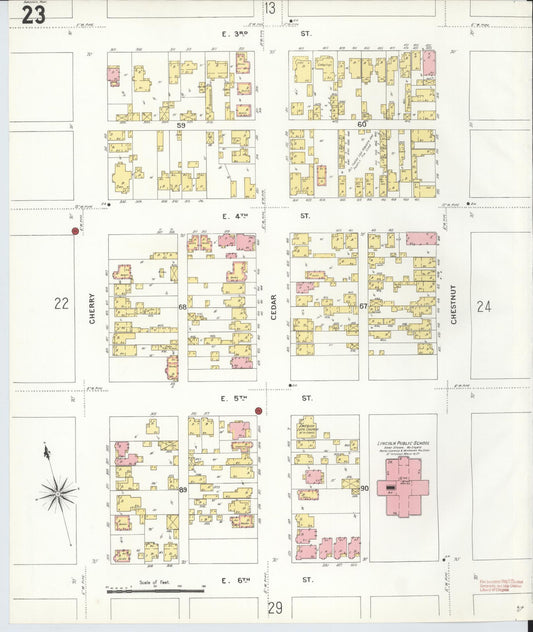 Sanborn Fire Insurance Map from Anaconda, Deer Lodge County, Montana (1903), Sheet #0023 - Historic Sanborn Fire Insurance Map Print, vintage old map wall art, antique decor, genealogy gift, Montana Montana map