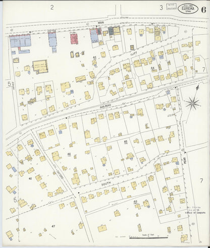 Sanborn Fire Insurance Map from Eureka, Juab County, Utah (1908), Sheet #0006 - Complete Map Set gallery image, historic Sanborn map, vintage wall art, Utah Utah