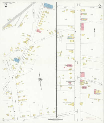 Sanborn Fire Insurance Map from Old Saybrook, Middlesex County, Connecticut (1933), Sheet #0002 - Complete Map Set gallery image, historic Sanborn map, vintage wall art, Connecticut Connecticut