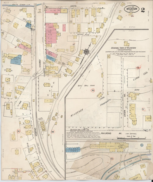 Sanborn Fire Insurance Map from Wilkeson, Pierce County, Washington (1927), Sheet #0002 - Historic Sanborn Fire Insurance Map Print, vintage old map wall art, antique decor, genealogy gift, Washington Washington map