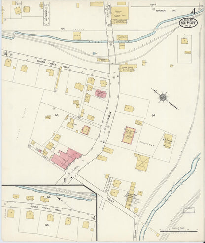 Sanborn Fire Insurance Map from Mount Hope, Fayette County, West Virginia (1917), Sheet #0004 - Complete Map Set gallery image, historic Sanborn map, vintage wall art, West Virginia West Virginia