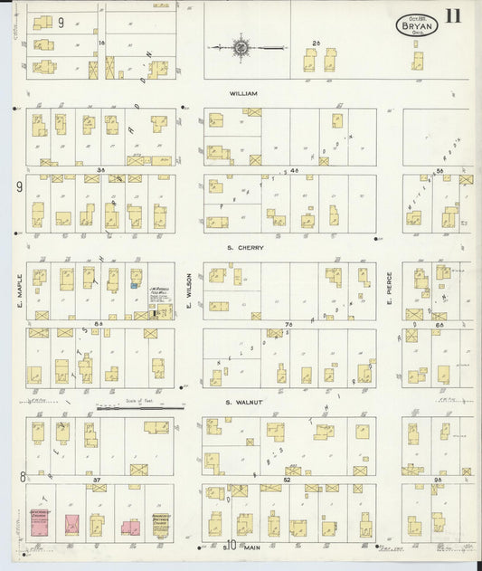 Sanborn Fire Insurance Map from Bryan, Williams County, Ohio (1911), Sheet #0011 - Historic Sanborn Fire Insurance Map Print, vintage old map wall art, antique decor, genealogy gift, Ohio Ohio map